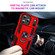 iPhone 17 Pro Shockproof TPU Hybrid PC Phone Case with Holder - Red