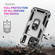 iPhone 17 Pro Shockproof TPU Hybrid PC Phone Case with Holder - Silver