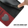 iPhone 17 Pro Side Buckle Double Fold Hand Strap Leather Phone Case - Red