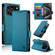 iPhone 17 Pro Side Buckle Magnetic Frosted Leather Phone Case - Blue