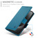 iPhone 17 Pro Side Buckle Magnetic Frosted Leather Phone Case - Blue