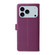 iPhone 17 Pro Six Card Slots Buckle Leather Phone Case with Lanyard - Purple