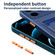 iPhone 17 Pro Skin Feel Card Contrast Color Button TPU Phone Case - Dark Blue