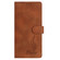 iPhone 17 Pro Skin Feel Embossed Feather Leather Phone Case - Brown