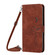 iPhone 17 Pro Skin Feel Heart Embossed Leather Phone Case with Long Lanyard - Brown