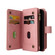 iPhone 17 Pro Skin Feel Multi Card Slots Zipper Wallet Leather Phone Case - Pink