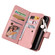 iPhone 17 Pro Skin Feel Multi Card Slots Zipper Wallet Leather Phone Case - Pink