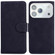 iPhone 17 Pro Skin Feel Pure Color Flip Leather Phone Case - Black