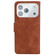 iPhone 17 Pro Skin Feel Pure Color Flip Leather Phone Case - Brown