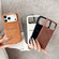 iPhone 17 Pro Skin Feel Sheepskin Card Slot Phone Case - Grey
