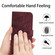 iPhone 17 Pro Skin Feel Sun Flower Embossed Flip Leather Phone Case with Lanyard - Wine Red