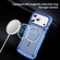 iPhone 17 Pro Skin Feel TPU + PC MagSafe Magnetic Phone Case - Transparent Blue