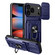 iPhone 17 Pro Sliding Camshield TPU+PC Phone Case with Card Slot - Blue