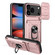 iPhone 17 Pro Sliding Camshield TPU+PC Phone Case with Card Slot - Rose Gold