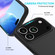 iPhone 17 Pro Solid Color Silicone Phone Case - Black