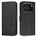 iPhone 17 Pro Stitching Calf Texture Buckle Leather Phone Case - Black