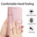 iPhone 17 Pro Stitching Calf Texture Buckle Leather Phone Case - Rose Gold