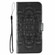 iPhone 17 Pro Sun Mandala Embossing Leather Phone Case - Black