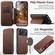 iPhone 17 Pro Suteni J06 Retro Matte Litchi Texture Leather MagSafe Phone Case - Brown