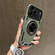iPhone 17 Pro Three-core Mecha 360 Degree Rotation Magnetic Holder Phone Case - Army Green