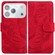 iPhone 17 Pro Tiger Embossing Pattern Leather Phone Case - Red