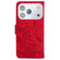 iPhone 17 Pro Tiger Embossing Pattern Leather Phone Case - Red