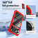 iPhone 17 Pro TPU + PC Lens Protection Phone Case - Red
