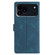 iPhone 17 Pro Triangles Embossed Leather Phone Case - Blue
