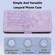 iPhone 17 Pro Tulips Embossed Leather Phone Case with Lanyard - Purple