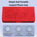 iPhone 17 Pro Tulips Embossed Leather Phone Case with Lanyard - Red