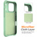 iPhone 17 Pro Wave Texture MagSafe Magnetic Liquid Silicone Phone Case - Green