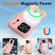 iPhone 17 Pro Wave Texture MagSafe Magnetic Liquid Silicone Phone Case - Pink