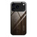 iPhone 17 Pro Wood Grain Glass Phone Case - Black
