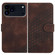 iPhone 17 Pro YX0060 Elephant Head Embossed Phone Leather Case with Lanyard - Coffee