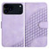 iPhone 17 Pro YX0060 Elephant Head Embossed Phone Leather Case with Lanyard - Light Purple
