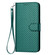 iPhone 17 Pro YX0070 Carbon Fiber Buckle Leather Phone Case with Lanyard - Dark Green
