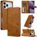 LC.IMEEKE Calf Texture Horizontal Flip Leather Case iPhone 17 Pro - Yellow