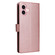 iPhone 17 3-Card Slots Multifunctional Leather Phone Case - Rose Gold