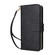 iPhone 17 9 Card Slots Zipper Wallet Bag Leather Phone Case - Black