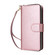 iPhone 17 9 Card Slots Zipper Wallet Bag Leather Phone Case - Rose Gold