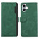 iPhone 17 ABEEL Color Block Magnetic RFID Leather Phone Case - Green-Black