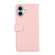iPhone 17 ABEEL Delicate Texture Splicing RFID Leather Phone Case - Pink