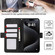 iPhone 17 ABEEL Frosted Magnetic RFID Leather Phone Case - Black