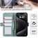 iPhone 17 ABEEL Frosted Magnetic RFID Leather Phone Case - Cyan