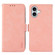 iPhone 17 ABEEL Frosted Magnetic RFID Leather Phone Case - Pink