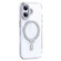 iPhone 17 Airbag MagSafe Shockproof Frosted Phone Case with Fold Holder - Silver