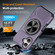iPhone 17 Alloy Rotating Holder MagSafe Shockproof Phone Case - Dark Purple
