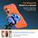 iPhone 17 Alloy Rotating Holder MagSafe Shockproof Phone Case - Orange