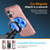 iPhone 17 Alloy Rotating Holder MagSafe Shockproof Phone Case - Rose Gold