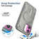 iPhone 17 Armor Magsafe Holder PC Hybrid TPU Phone Case - Grey